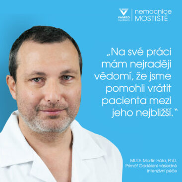 Rozhovor s MUDr. Martinem Hálou, PhD., primářem Oddělení následné intenzívní péče